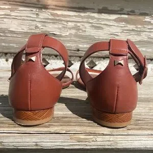 Ted Baker London Ovey Studded Sandals in Cocoa Women's Size